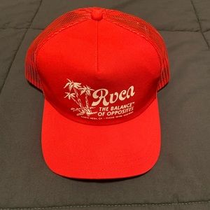 RVCA Red Trucker SnapBack Hat